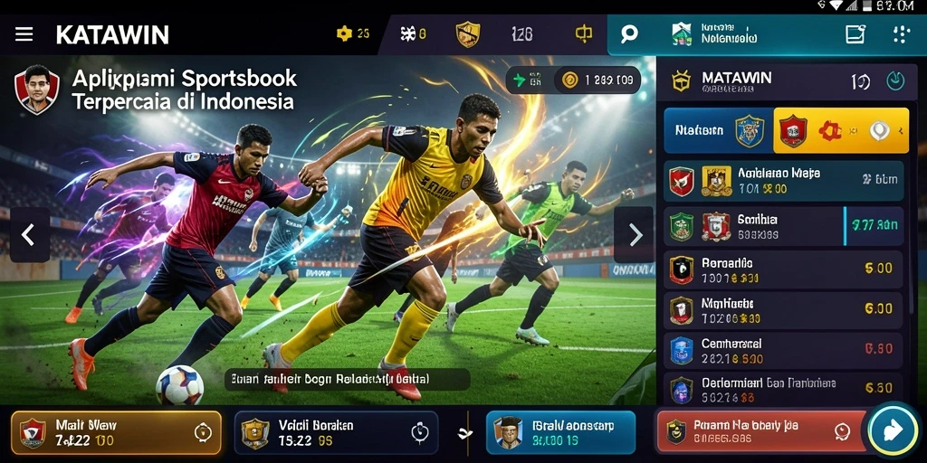 Tampilan menarik dari aplikasi Sportsbook KATAWIN.