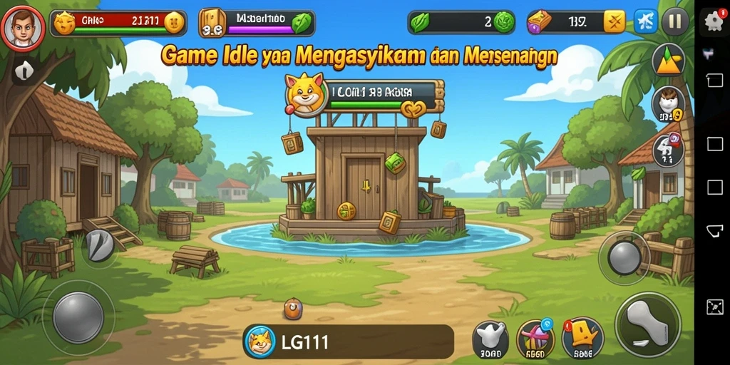 Tampilan gameplay LG111 yang menarik dan penuh warna.