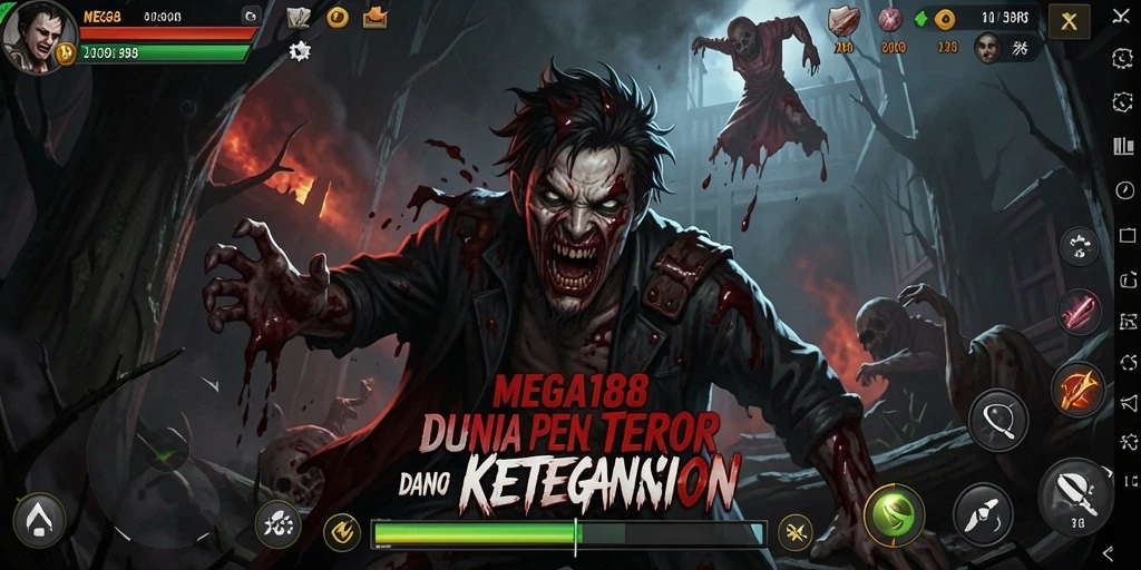 Gameplay menyeramkan di MEGA188 yang menghadirkan momen menegangkan.