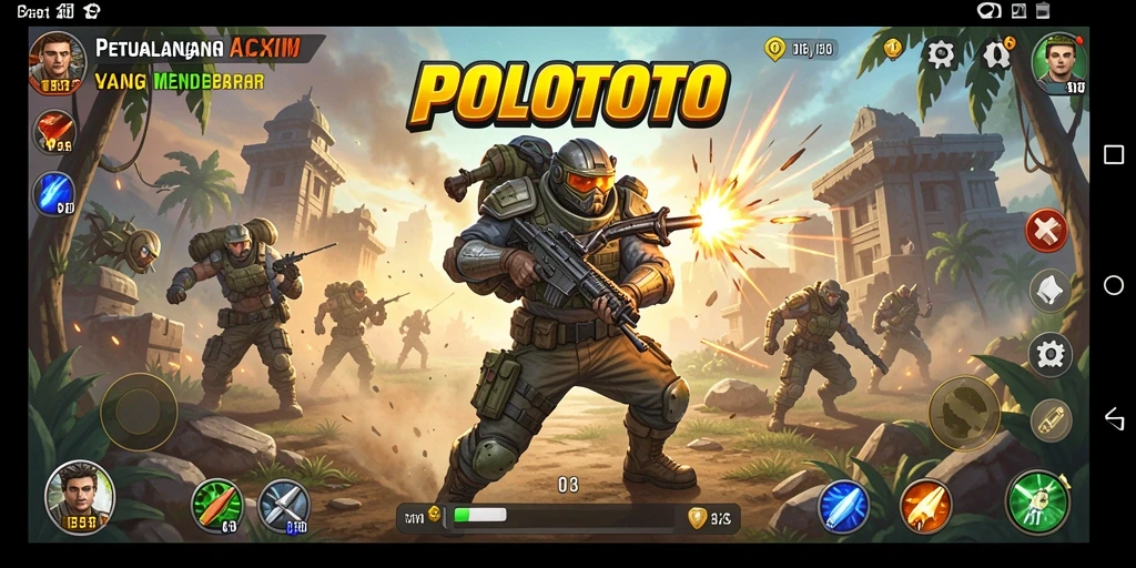 Screenshot dari gameplay <strong>POLOTOTO</strong> yang seru dan menantang.