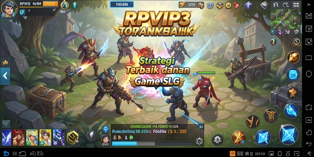 Screenshot gameplay RPVIP3 dengan aksi strategis menawan.