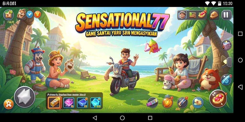 Tampilan gameplay seru dan penuh tantangan di SENSATIONAL77.